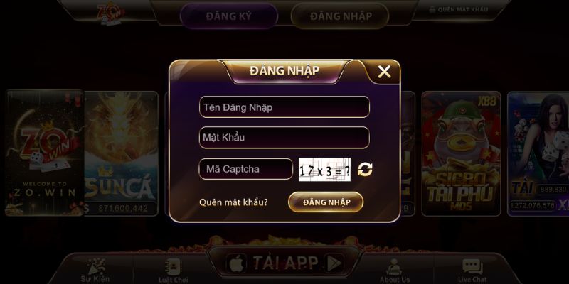 Đăng ký Zowin đơn giản, an toàn